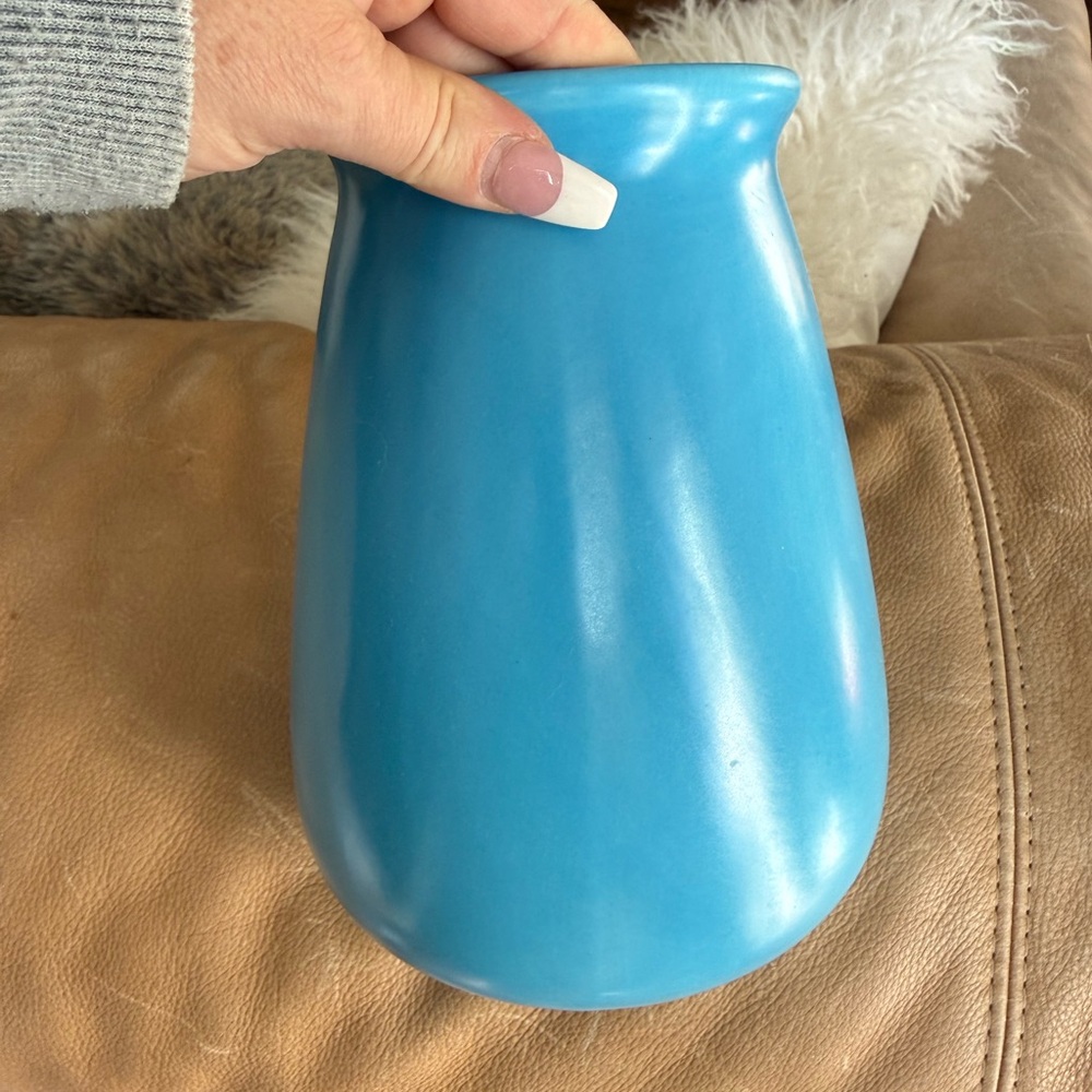 Cerulean Blue Home Accent Vase